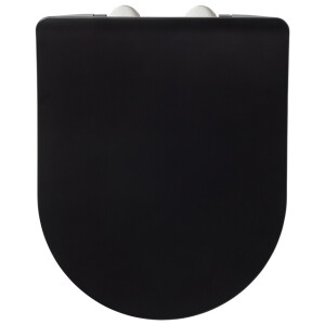 Tiger Tune Toiletbril Duroplast Zwart RVS geborsteld 800132