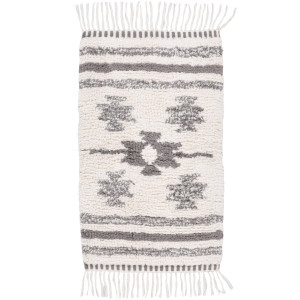 TOM TAILOR HOME Badmat Ethno Bath Badmat, Berber-look, met franjes, 100% katoen (1 stuk)