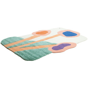 TOM TAILOR HOME Design-vloerkleed Bings Colorful Poppy Kortpolig, 100% wol, modern design, abstracte bloemen