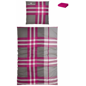 TOM TAILOR HOME Overtrekset Nick in mt. 135x200 of 155x220 cm Biber heerlijk warm in de winter, met gratis gastenhanddoek