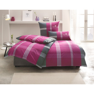 TOM TAILOR HOME Beddengoed Ole in mt. 135x200 of 155x220 cm geruit katoenen bedlinnen, met rits