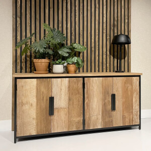 Livingfurn Dressoir 'Tomar' Teakhout, 185cm