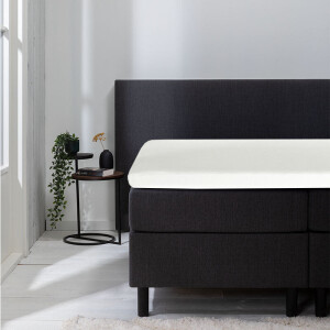 Topper Hoeslaken - Luna Stretch - 2-PACK - 140x200cm - Wit - Luna Bedding - Dekbed-Discounter.nl