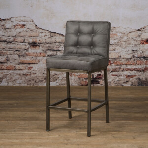 Tower Living Barkruk 'Vasco' (zithoogte 67cm), kleur Grijs