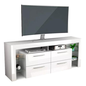 Tv-meubel Raymond 180 cm breed hoogglans wit