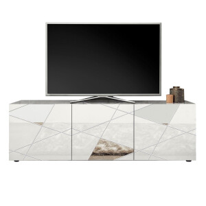 Tv-meubel Vittoria 181 cm breed hoogglans wit