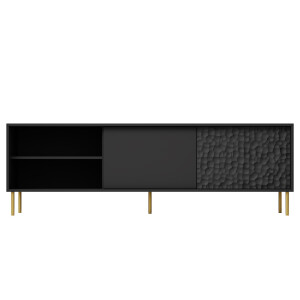 Tv-meubel Bullet mat zwart 180 cm breed