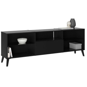 Tv-meubel dark mat zwart