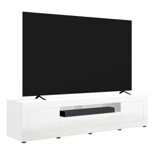 Tv meubel Basic 245 cm breed in hoogglans wit