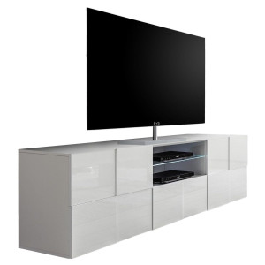 Tv-meubel Dama 181 cm breed in hoogglans wit