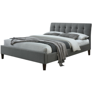 Tweepersoonsbed Samara 160x200 cm in grijs