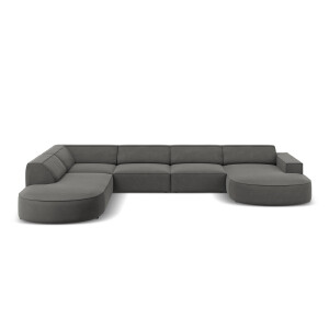 U-bank Jodie velvet Chaise longue links | Micadoni Limited Edition