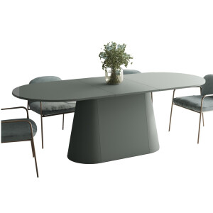 Uitschuifbare eettafel Capitolo 160-208 cm groen mat