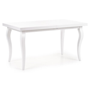 Uitschuifbare eettafel Mozart 140 tot 180 cm breed in wit