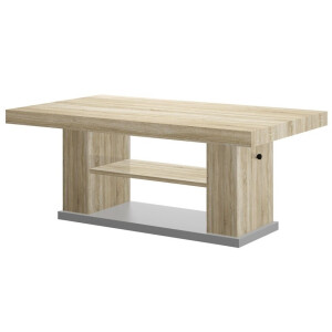 Uitschuifbare salontafel Matera 120 tot 170 cm breed - Sonoma eiken