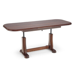 Uitschuifbare salontafel Tymon 125 tot 164 cm breed walnoot