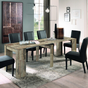 Uitschuifbare eettafel Console oude eiken