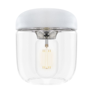 Acorn lampenkap wit met steel - Ø 14 cm