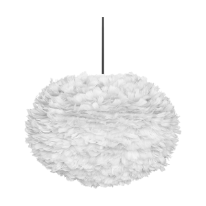 Eos Large hanglamp white - met koordset zwart - Ø 65 cm