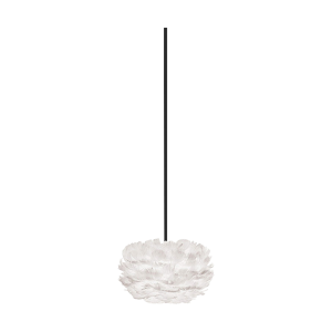 Eos Micro hanglamp white - met koordset zwart - Ø 22 cm