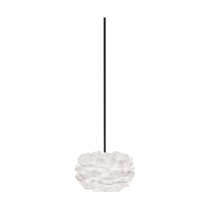 Eos Micro hanglamp white - met koordset zwart - Ø 22 cm