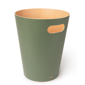 Umbra Woodrow Afvalbak - 23x23x28cm - 7.5 liter - Groen 082780-1095