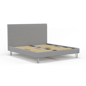 BRUNO Classic bed 200x200cm in Licht grijs