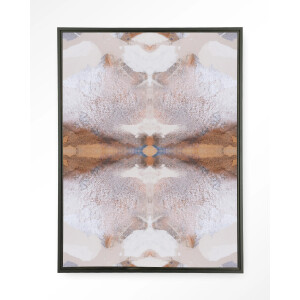 Urban Cotton Wandkleed 'Spanish Eagle' 110 x 145cm in Floating Frame - black