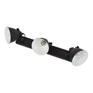 Urban Interiors Stoere spot 'Industrial' 3-lichts, kleur Vintage Black