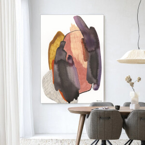 Urban Cotton Wandkleed 'Magnetism' 145 x 190cm in Frame - black