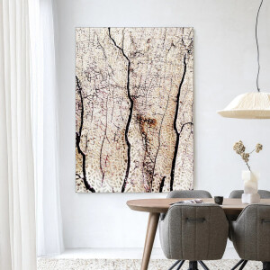 Urban Cotton Wandkleed 'Soft Coral' 80 x 110cm in Frame - black