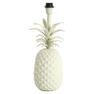 Light & Living Tafellamp 'Pineapple' 42cm, kleur Crème (excl. kap)
