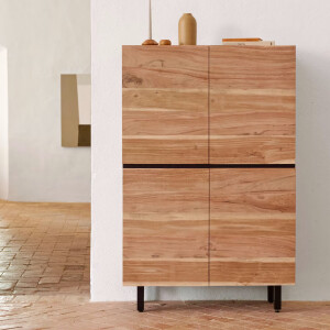 Kave Home Opbergkast 'Uxue' Acaciahout, 155 x 100cm