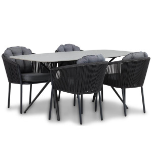 Santika Novita/Valerio 180 cm dining tuinset 5-delig