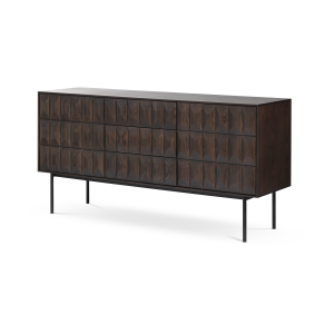 Vanja houten sideboard donkerbruin - 160 x 45 cm