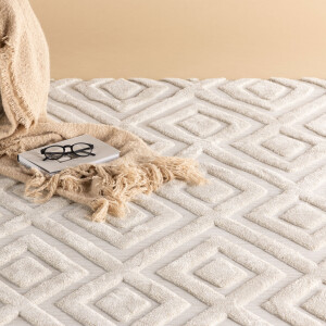 Nohr Vloerkleed 'Rondale' 160 x 230cm, kleur Off White