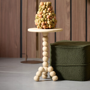 Light & Living Ronde Bijzettafel 'Veglio' Mangohout, kleur Naturel