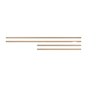 Verwisselbare lijst 75 inch The Frame Modern &ndash; Teakhout look (2025)