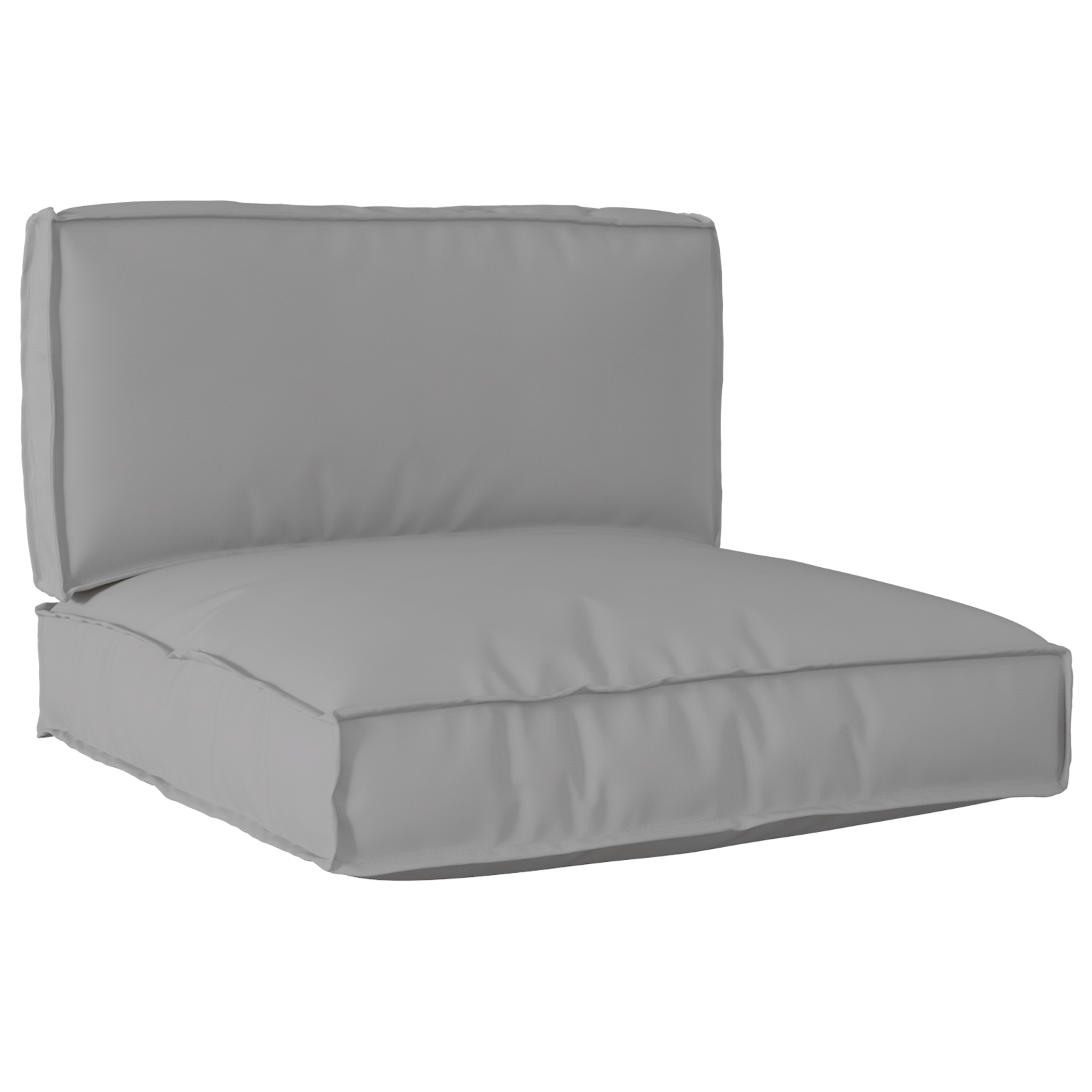 vidaXL 2-delige palletkussenset Grijs Oxford stof