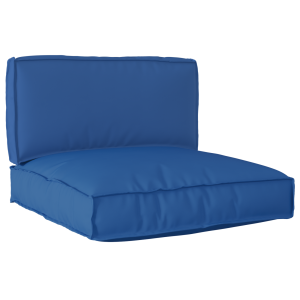 vidaXL 2 Stuks Palletkussen Set Koninklijk Blauw Oxford Stof