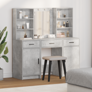vidaXL 3-delige kaptafelset betonlook grijs gelamineerd hout