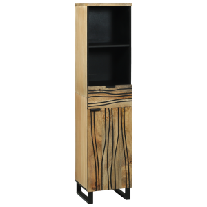 vidaXL Badkamerkast 38x33,5x160 cm van Massief Mango Hout