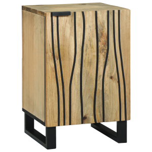 vidaXL Badkamerkast 38x33,5x58 cm Massief Mango en Geengineerd Hout