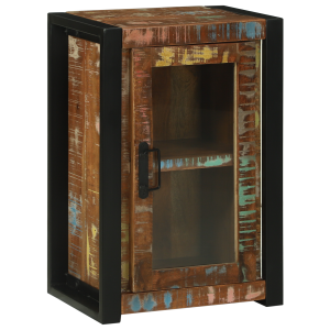 vidaXL Badkamerkast Kleurrijk 40x30x60 cm Massief Gerecycled Hout