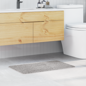 vidaXL Badmat rechthoekig anti-slip 50x80 cm polypropeen grijs