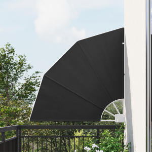 vidaXL Balkon Privacy Scherm Antraciet 115 x 115 cm Stof