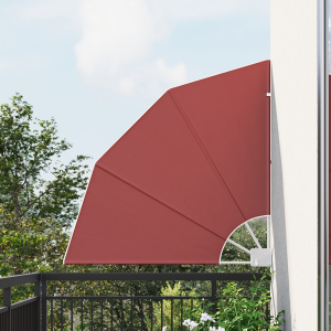 vidaXL Balkon Privacy Scherm Terracotta 115 x 115 cm Stof