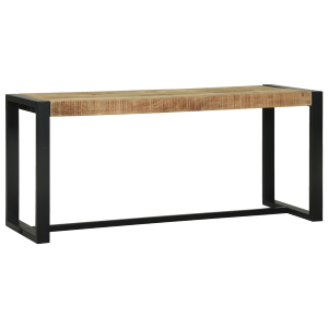vidaXL Bankje 100x35x45 cm massief ruw mangohout