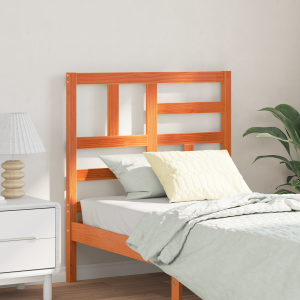 vidaXL Bed Hoofdbord Wasbruin 80.5 x 4 x 104 cm Massief grenenhout