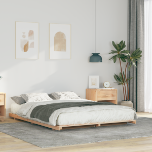 vidaXL Bedframe Bruin 140 x 220 cm Massief grenenhout